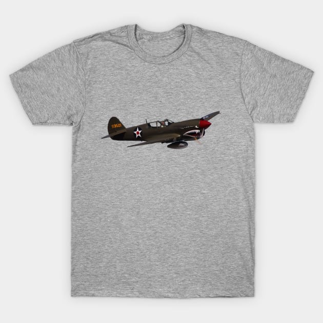 P-40E Warhawk - No Background T-Shirt by acefox1